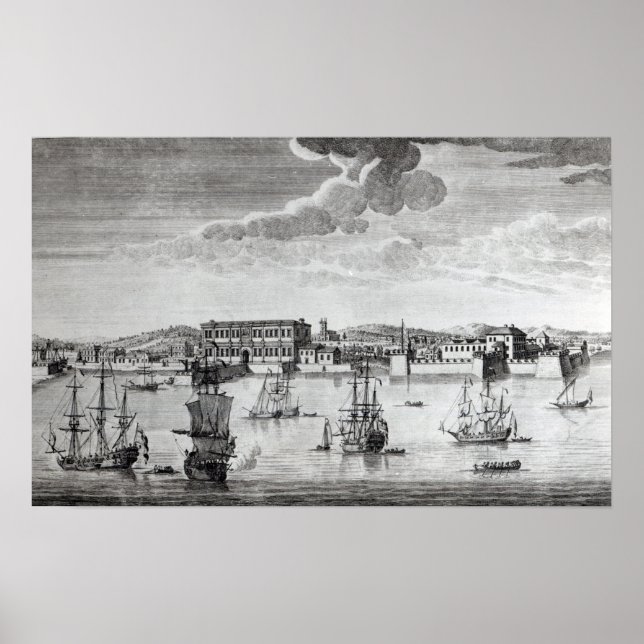 Bombay an der Küste von Malabar Poster (Vorne)