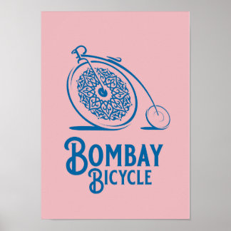 Bombay Bicycle Club - Vintag Style Print - Pink Poster