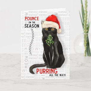 Bombay Cat Breed Weihnachten Karte