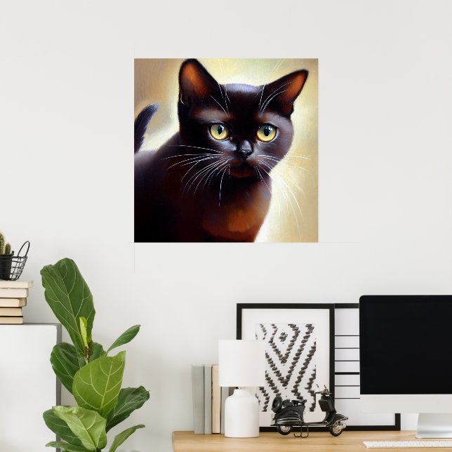Bombay Cat Poster (Heimbüro)