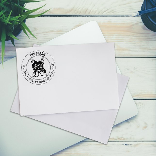 Bombay Cat-Rücksendeadresse Gummistempel (Von Creator hochgeladen)