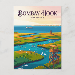 Bombay Hook USA Postkarte