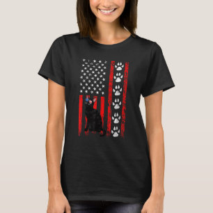 Bombay-Katze 4. Juli Patriotische amerikanische Fl T-Shirt