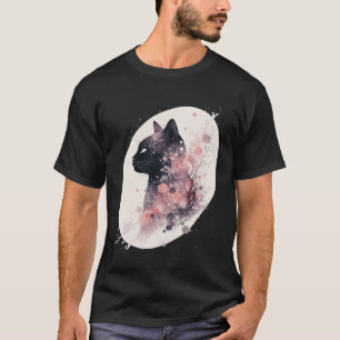 Bombay Katze Japanische Kirschblüte Sakura Katze T-Shirt