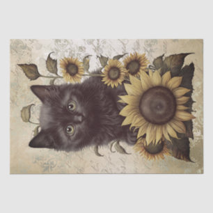 Bombay Kitten Sunflower Cat Seidenpapier