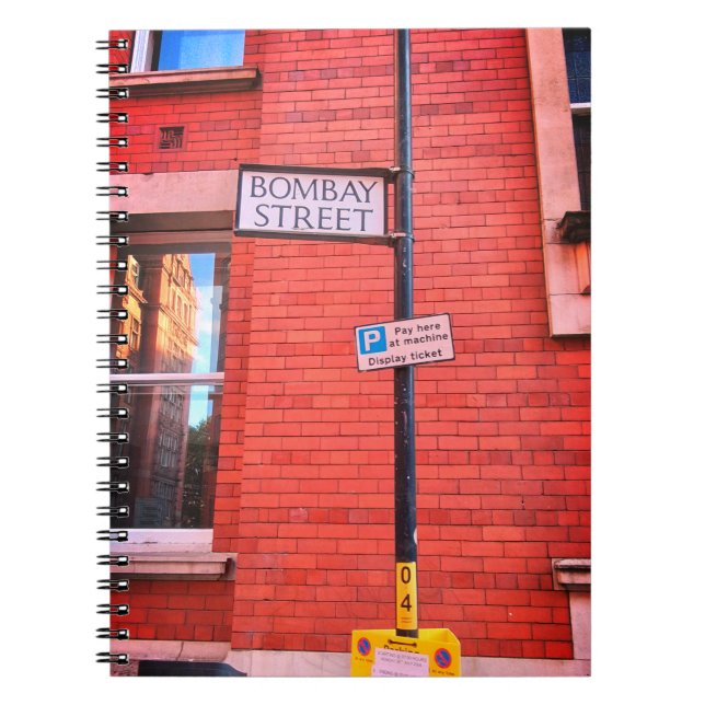 Bombay Street Notizblock (Vorderseite)