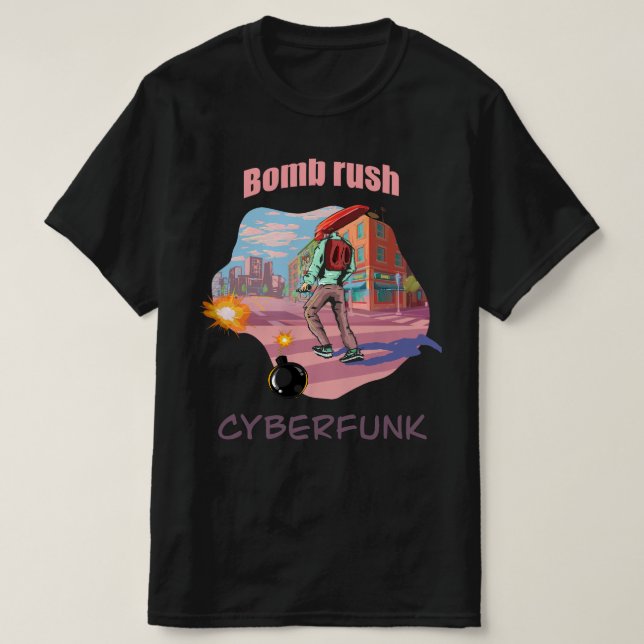 Bombe-Cyberfunk T-Shirt (Design vorne)