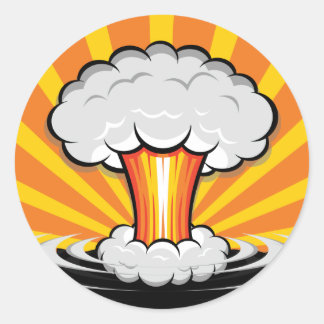 Bombe fallen - Aufkleber