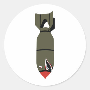 Bombe Runder Aufkleber