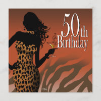 Bomben-Leopard-50. Geburtstags-Party-grobes Tuch