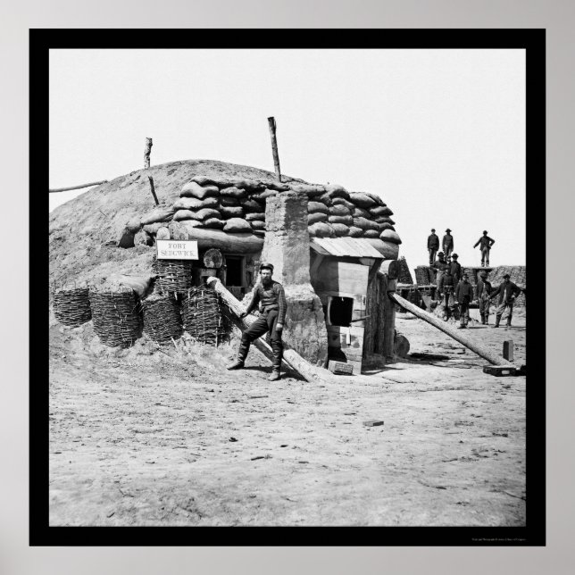 Bombensichere Viertel von Fort Hell 1865 Poster (Vorne)