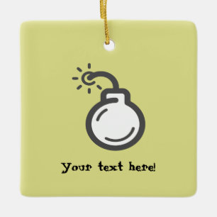 Bombensymbol Keramikornament