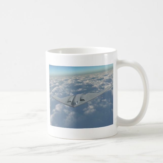 Bomber B2 über den Wolken Kaffeetasse (Rechts)