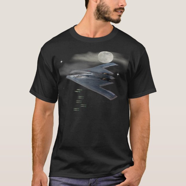 Bomber der Heimlichkeits-B-2 T-Shirt (Vorderseite)