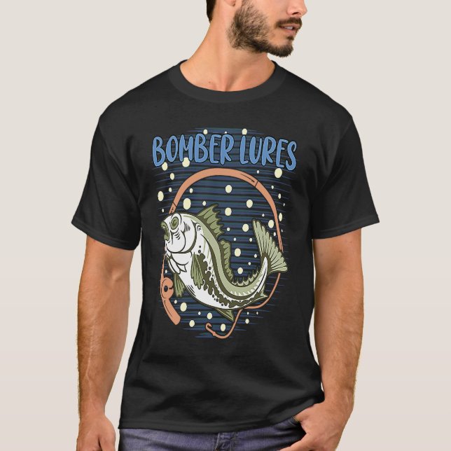 Bomber Köder Jagd Hobby Jäger Freizeit Angeln  T-Shirt (Vorderseite)