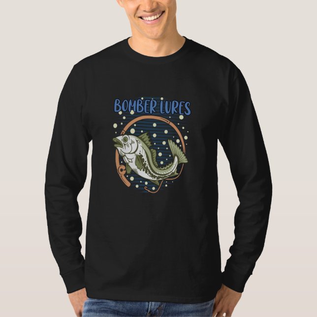 Bomber Lures Hunting Hobby Hunter Pastime Fishing  T-Shirt (Vorderseite)