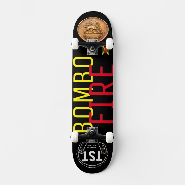 BOMBO FIRE Skateboard (Vorderseite)