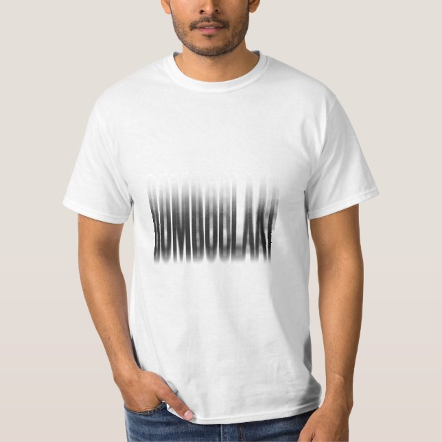 Bomboclaat Blurred Effect Typografy Reggae T-Shirt (Vorderseite)