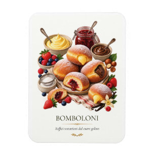 Bomboloni – Vintage italienisches Dessert Magnet