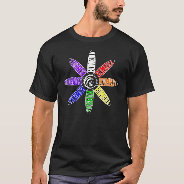 Bombora gewundener Regenbogen T-Shirt (Vorderseite)