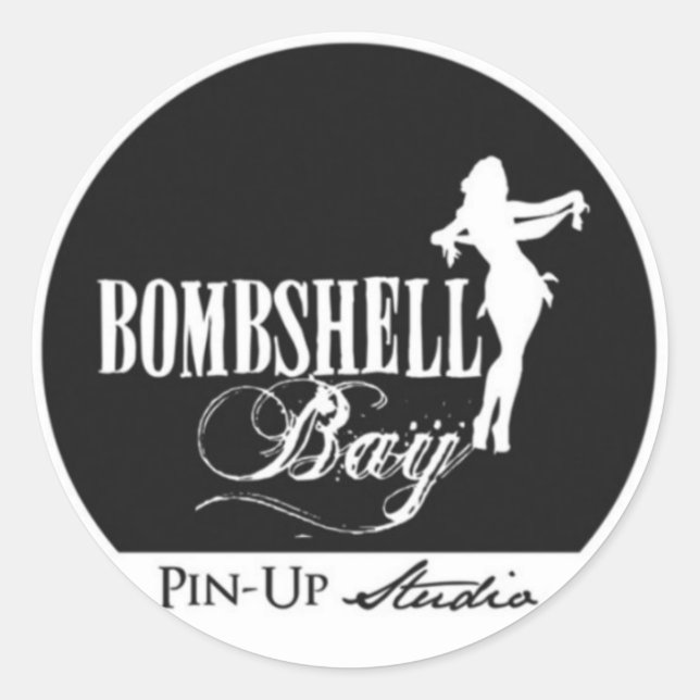 Bombshell Bay Pin-Up Studio Aufkleber (Vorderseite)
