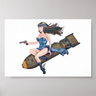 Bombshell Betty Farbe Poster