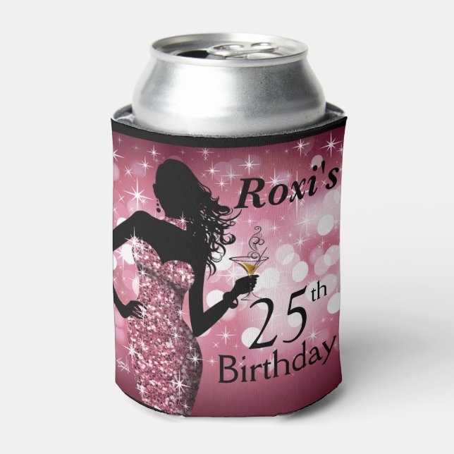 Bombshell Glitzer Bling Sparkle Geburtstag | maul Dosenkühler (Kanne Vorderseite)
