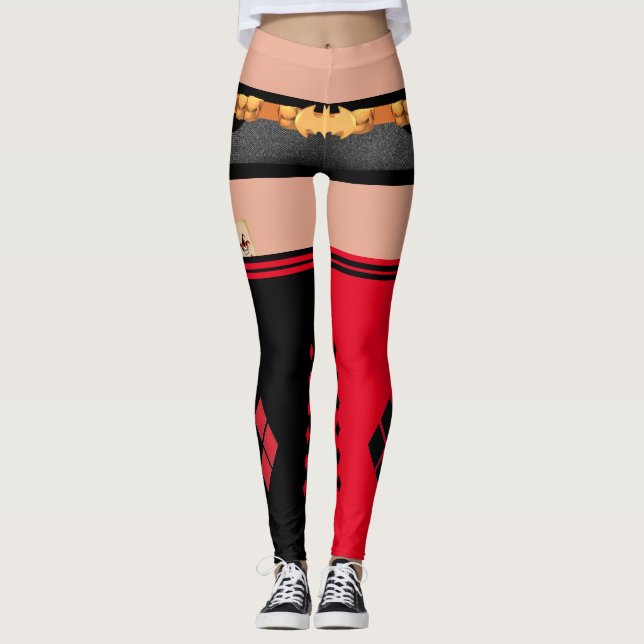 Bombshell Harley Quinn Shorts & Oberschenkel Socke Leggings (Vorderseite)