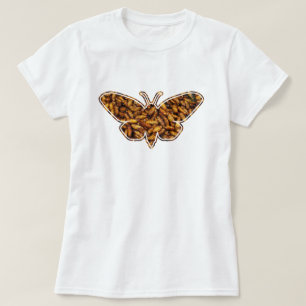 Bombyx Mori Silk Moth Life Cycle Silhouette T-Shirt