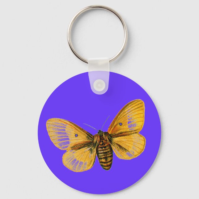 Bombyx quercus weiblich schlüsselanhänger (Vorderseite)