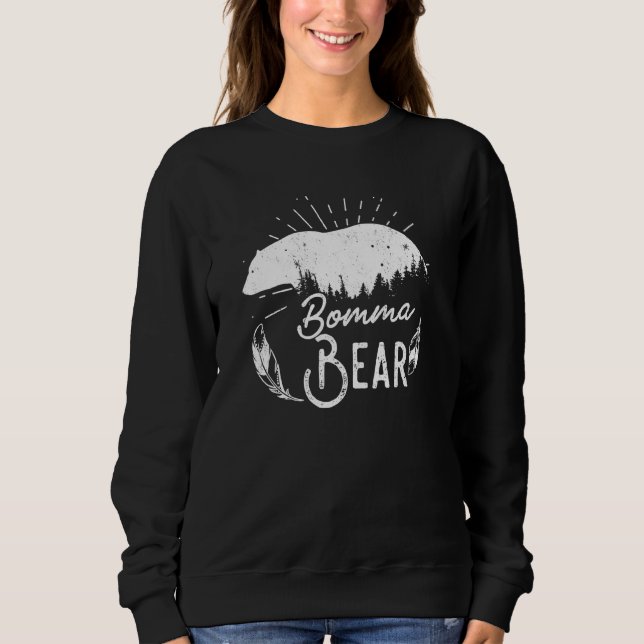 Bomma Bear Matching Family Camping Wandern Sweatshirt (Vorderseite)