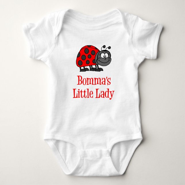 Bommas kleine Lady Baby Strampler (Vorderseite)