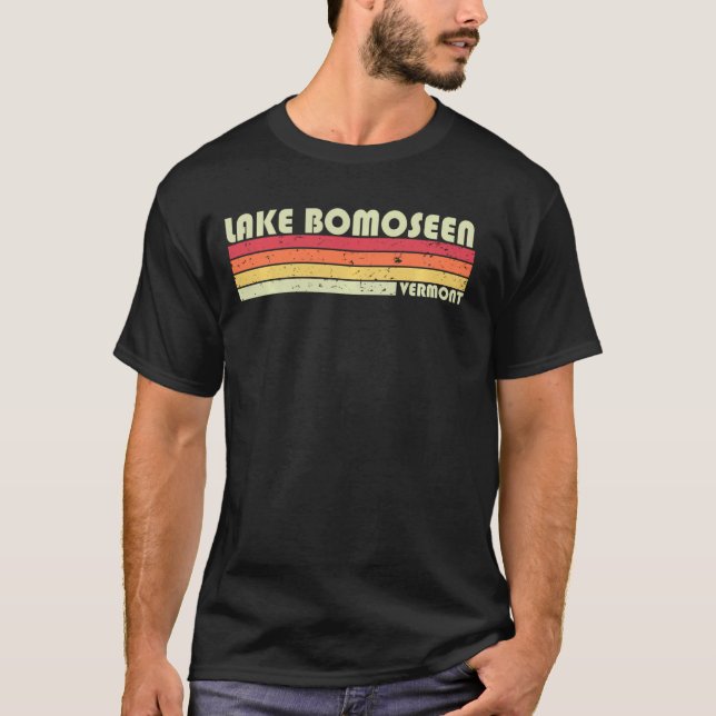 Bomoseen Vermont Funny Fishing Camping Summer T-Shirt (Vorderseite)