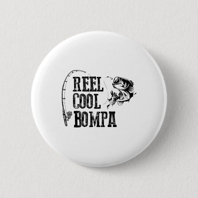 Bompa Angelrolle Cooler Bompa Lustiges Geschenk  Button (Vorderseite)