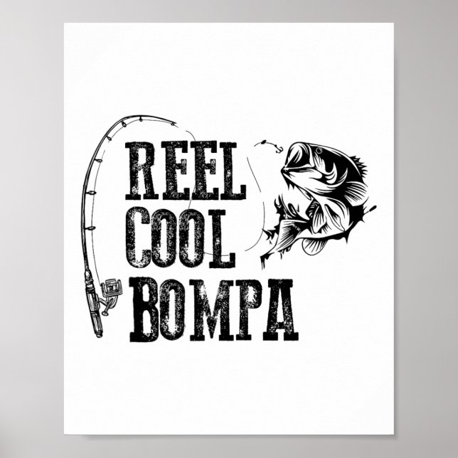 Bompa Angelrolle Cooler Bompa Lustiges Geschenk  Poster (Vorne)