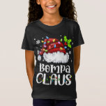Bompa Claus Santa Hat Christmas Light Xmas Familie T-Shirt<br><div class="desc">Bompa Claus Santa Hat Christmas Light Xmas Familie</div>