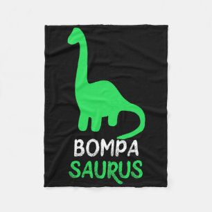 Bompa-Saurus Lustiger Dino Dinosaurier Bompasaurus Fleecedecke