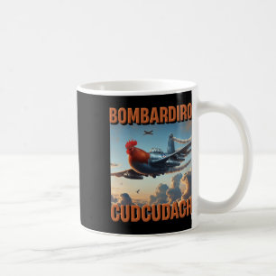 Bomrdiro Cudcudach Italienischer Brainrot-Flugzeug Kaffeetasse