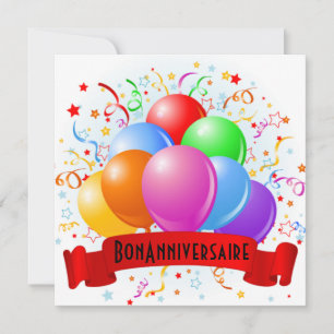 Bon Anniversaire Französischer Geburtstag Karte
