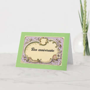 Bon anniversaire (Happy Birthday) Grußkarte Dankeskarte