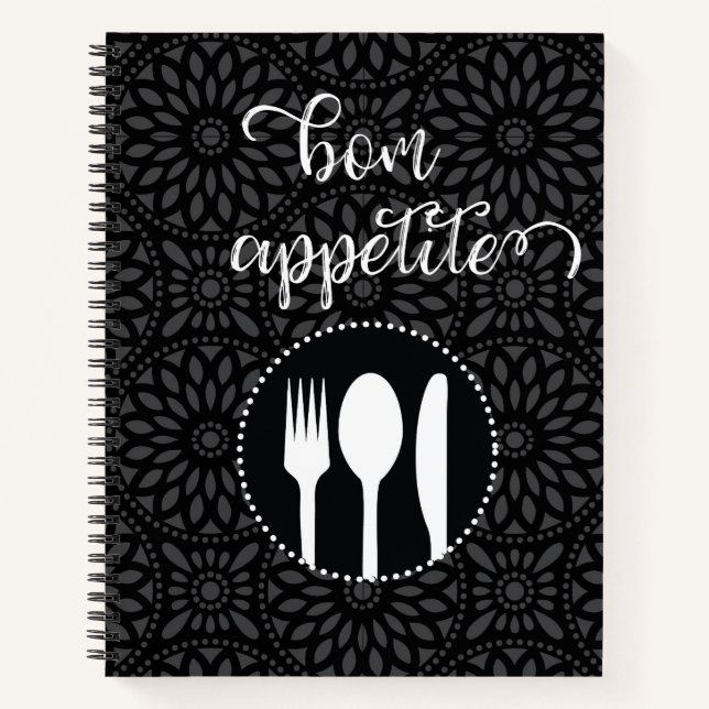 Bon Apetite Recipe Journal Notizbuch (Vorderseite)