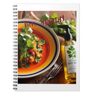 Bon Appétit – Anti-Koriander-Seife-Witz  Notizblock