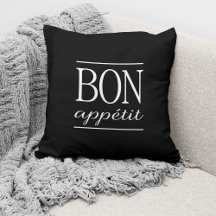 BON APPETIT Black Kitchen Typografy Zitat