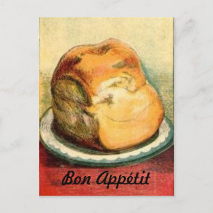Bon Appetit Brot Rezeptkarte Postkarte