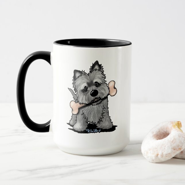 Bon Appetit Cairn Terrier Tasse (Mit Donut)