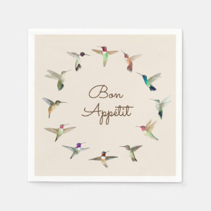 Bon Appétit California Hummingbirds Serviette