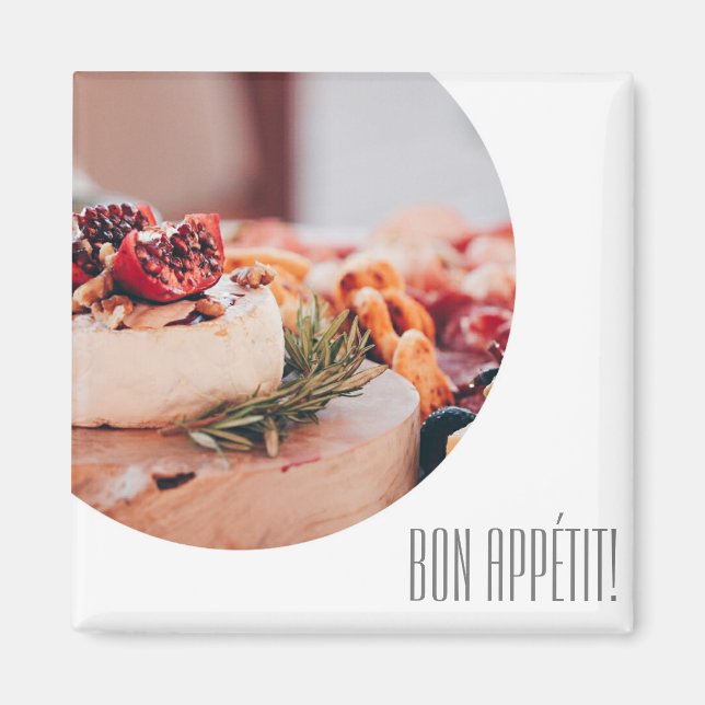 Bon Appetit Cheese Platter Food Magnet (Vorne)