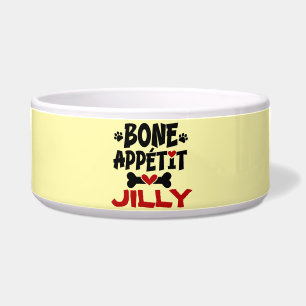 Bön Appetit Dog Bowl mit Namen Napf