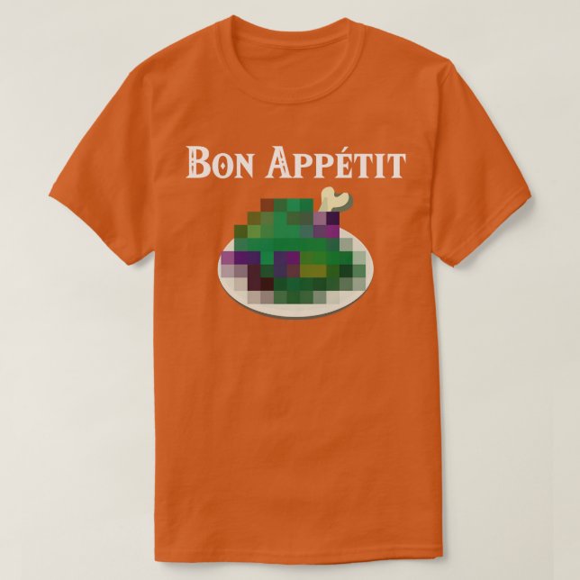 Bön Appetit dubiose Nahrung der Wildnis T-Shirt (Design vorne)