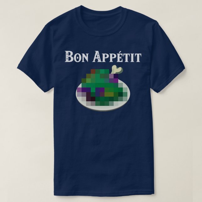 Bön Appetit dubiose Nahrung der Wildnis T-Shirt (Design vorne)